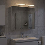 Bathroom Mirror Cabinet White 70 x 14.5 x 70 cm Engineered wood 889095