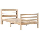 Bed Frame with Headboard without Mattress 100x200 cm 3306641