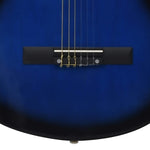 ZNTS Classical Guitar for Beginner Blue 4/4 39" Basswood 70108
