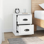 ZNTS Bedside Cabinets 2 pcs White 39x39x47.5 cm Engineered Wood 816145