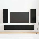 TV Cabinet Set 5 pcs Black oak 190.5 x 30 x 30.5 cm Wood 3393190