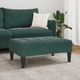 Footstool Dark Green 77x55x31 cm Velvet 4007386