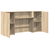 Reception Desk Sonoma Oak 200x50x103.5 cm Engineered Wood 3324216