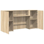 Reception Desk Sonoma Oak 200x50x103.5 cm Engineered Wood 3324216