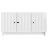 TV Cabinet High Gloss White 99 x 34.5 x 50 cm Engineered Wood 894029
