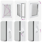 Basement Window "RISOR" 60x100 cm Tilt&Turn DIN Left White 4108307