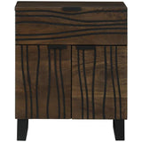 Bedside Cabinet Walnut 50 x 33 x 60 cm Solid Acacia wood 4018019