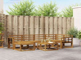 Outdoor Sofa Set 7 pcs Natural Solid Acacia Wood 3366682