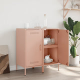 Sideboards 2 pcs Pink 36x39x79 cm Steel 843015