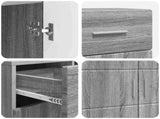Wooden Cabinet Grey Sonoma 88.5 x 30.5 x 73 cm Engineered Wood 880287
