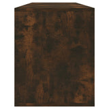 TV Cabinet Smoked Oak 130x35x50 cm Engineered Wood 813053