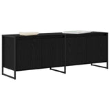 TV Cabinet Black Oak 140 x 36 x 49.5 cm Engineered Wood 886510