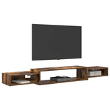 Wall-mounted TV Cabinet Wall-Mounted Smoked Oak 8006009