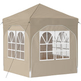 Pop-up Party Tent 192 x 192 x 245 cm Cream 42019834