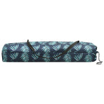 ZNTS Two Person Folding Sun Lounger Leaf Print Steel 310354