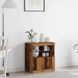 LED Sideboard Brown 60.5 x 37 x 67 cm Engineered Wood 863027