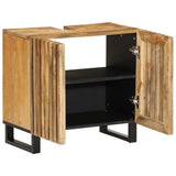 Bathroom Sink Cabinet 62x34x58 cm Solid Wood Rough Mango 377529