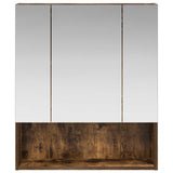 Bathroom Mirror Cabinet Smoked Oak 60 x 14.5 x 70 cm 889187