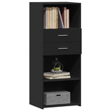 Highboard Black 50x42.5x124 cm Engineered Wood 846174
