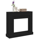 Fireplace Surround Black Oak 100x30x87.5 cm Engineered Wood 865981