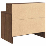 ZNTS Bedside Cabinets with Drawer 2 pcs Brown Oak 51x31x47 cm 858681