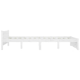 Bed Frame without Mattress with Drawers White Small Double 3103540