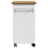 Kitchen Trolley BODO White and Brown 67.5x45x80 cm 4016879