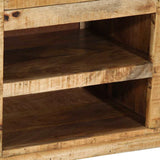 Bench with Drawer Brown 110 x 35 x 50 cm Rough Mango 4019631