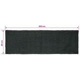 Area Rugs Rectangular Dark Grey 80 x 300 cm Jute 42010432