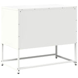 ZNTS TV Cabinet White 68x39x60.5 cm Steel 853391