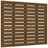 Wall Headboard Honey Brown 96x3x91.5 cm Solid Wood Pine 824676