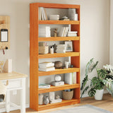 Book Cabinet/Room Divider 100x30x199.5 cm Solid Wood Pine 844136