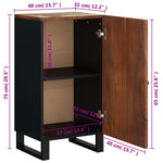 Sideboard with Door 40x31x75 cm Solid Wood Reclaimed 352911
