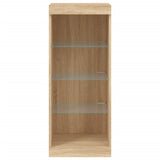 Sideboard with LED Lights Sonoma Oak 41x37x100 cm 836730