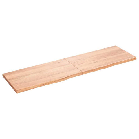 Table Top Light Brown 180x50x cm Treated Solid Wood Oak 3156391