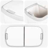 Garbage Bin White 48.5 x 28 x 51 cm PP 42033395
