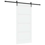 Sliding Door ORKDAL White 93 x 202 cm Solid Pine Wood 3333823