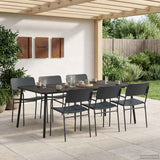 Dining Set 7 pcs Anthracite Steel 3422857