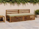 2-Piece Bench Cushions SOEST 2 pcs 100% Polyester Light Green 950243