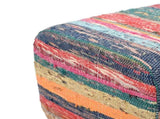 Bench 110 x 30 x 45 cm Real Leather Multicolour 42042117