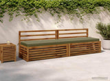 2-Piece Bench Cushions SOEST 2 pcs 100% Polyester Olive Green 950067