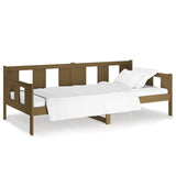 Day Bed without Mattress Honey Brown Solid Wood Pine 90x200 cm 820270