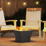 Fire Pit Black 40 x 40 x 35 cm Steel 858908