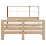 ZNTS Bed Frame without Mattress 120x200 cm Solid Wood Pine 3309920