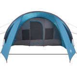 Tunnel Tent 6-Person with Roof Blue and Grey 890 x 470 x 220 cm 42004045