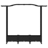 Raised Bed with Trellis and Roof Black 169 x 40 x 129 cm PP 3423097