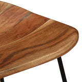 Bar Stools 2 pcs Solid Acacia Wood 247934