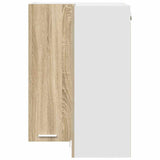Hanging Cabinet Sonoma Oak and White 57 x 57 x 80 cm 884292