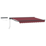 Electric Retractable Awning Burgundy and Anthracite 3 x 2 m 3421945