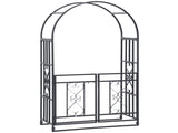 Steel Garden Arch with Gate 61633141